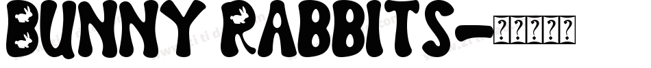 Bunny Rabbits字体转换